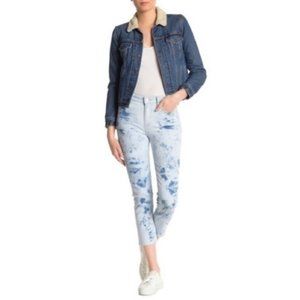 PAIGE Hoxton Slim Crop Raw Hem Jeans